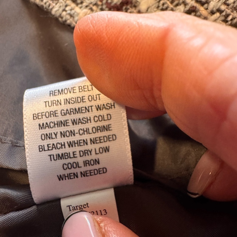Merona Elegant Brown and Cream Tweed Women's dress Size 12 - Picture 10 of 10